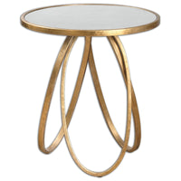 Uttermost Montrez Gold Side Table