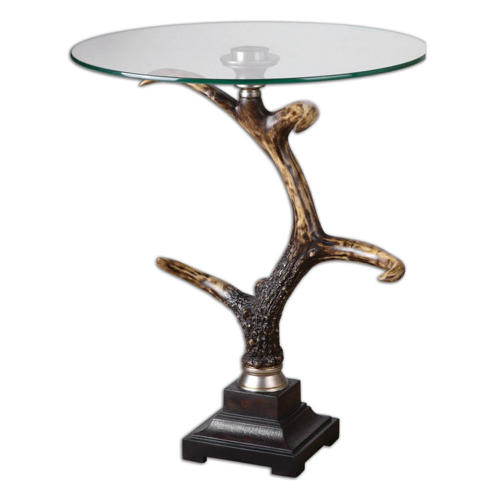 Uttermost Stag Horn Side Table