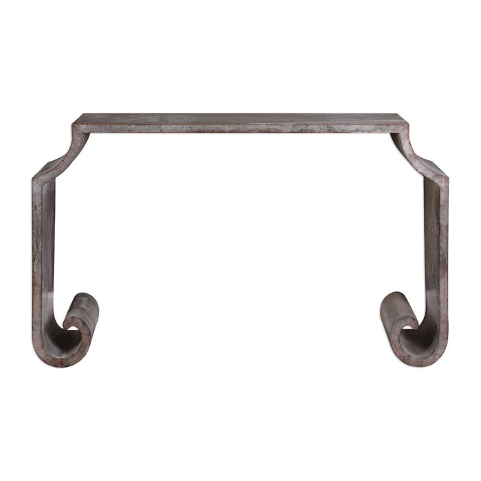 Uttermost Agathon Stone Gray Console Table