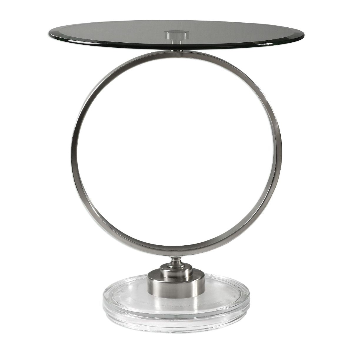 Uttermost Dixon Brushed Nickel Side Table