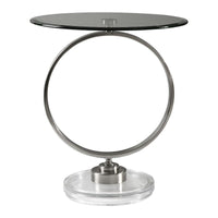 Uttermost Dixon Brushed Nickel Side Table