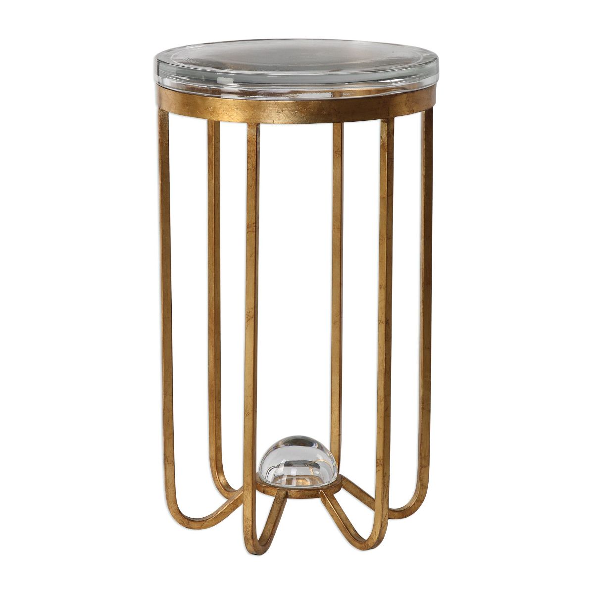 Uttermost Allura Gold Accent Table