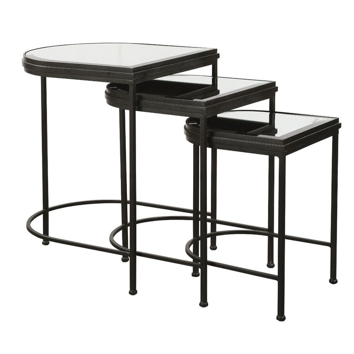 Uttermost India Black Nesting Tables, S/3