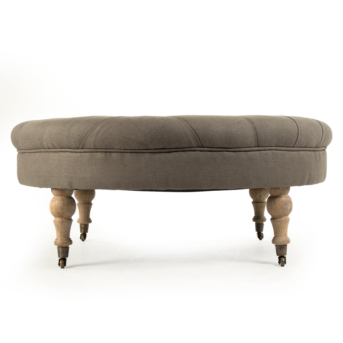 Maison Tufted Round Ottoman by Zentique