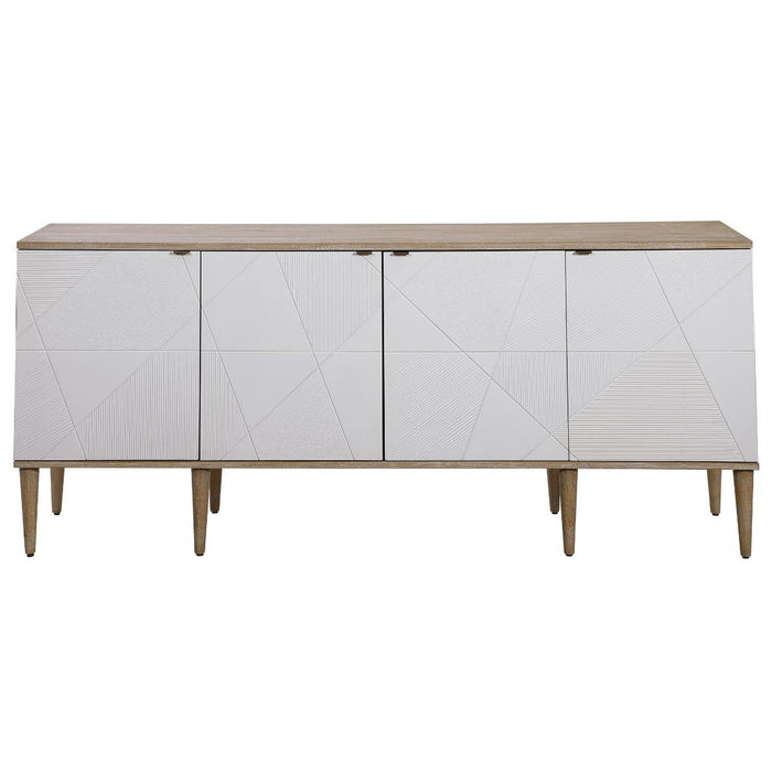 Uttermost Tightrope 4 Door Modern Sideboard Cabinet