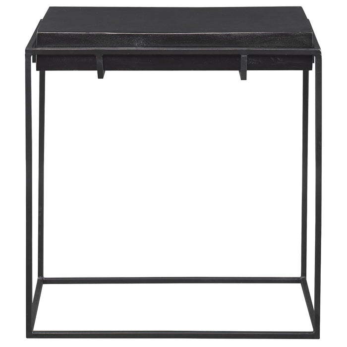 Uttermost Telone Modern Black Side Table