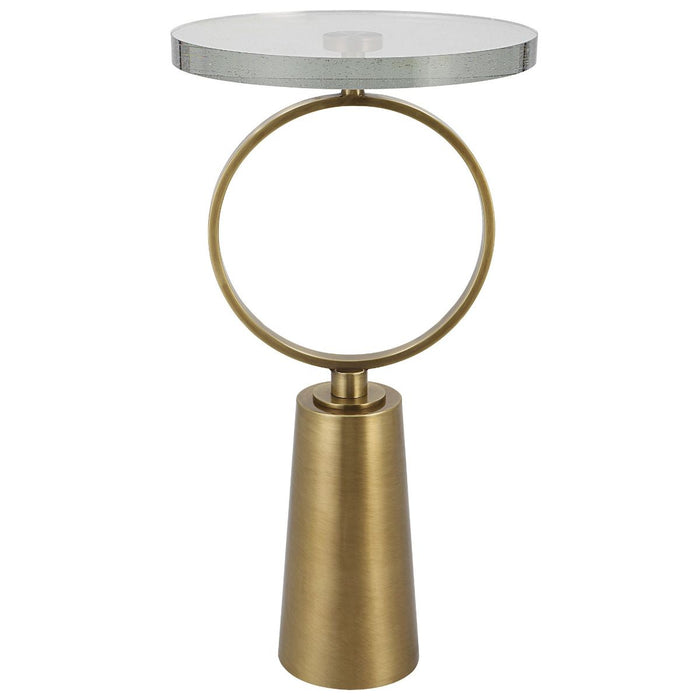 Uttermost Ringlet Brass Accent Table