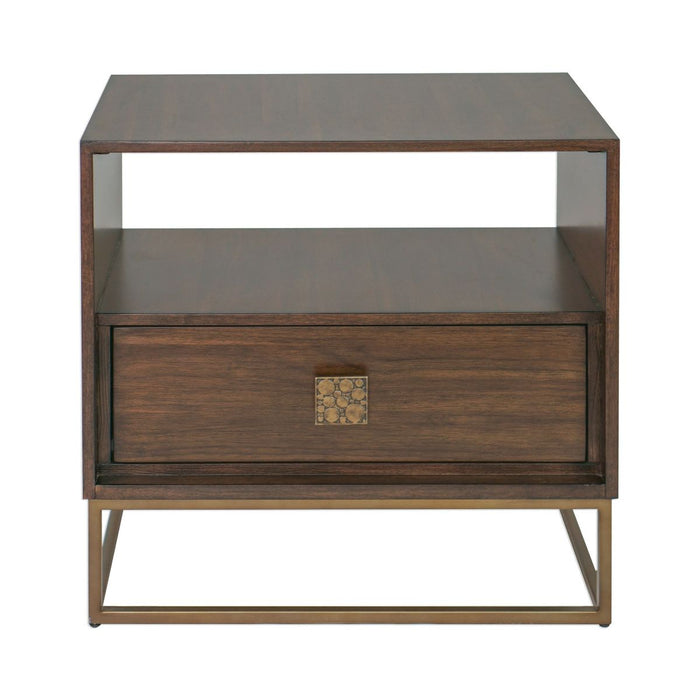 Uttermost Bexley Walnut Side Table