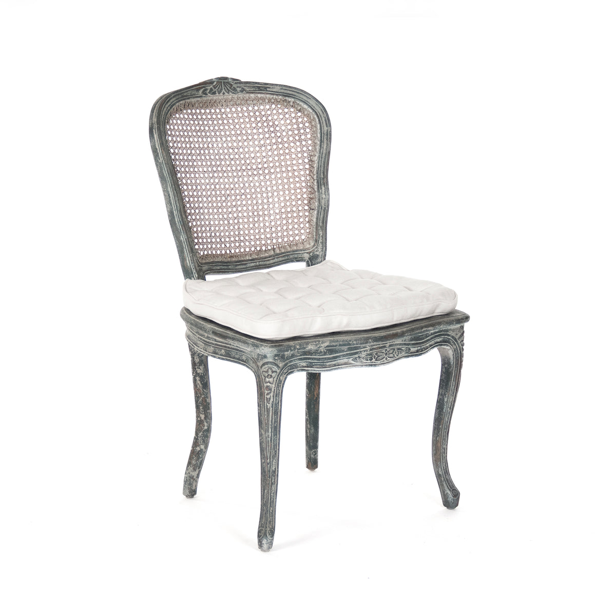 Annette Chair Distressed Blue by Zentique