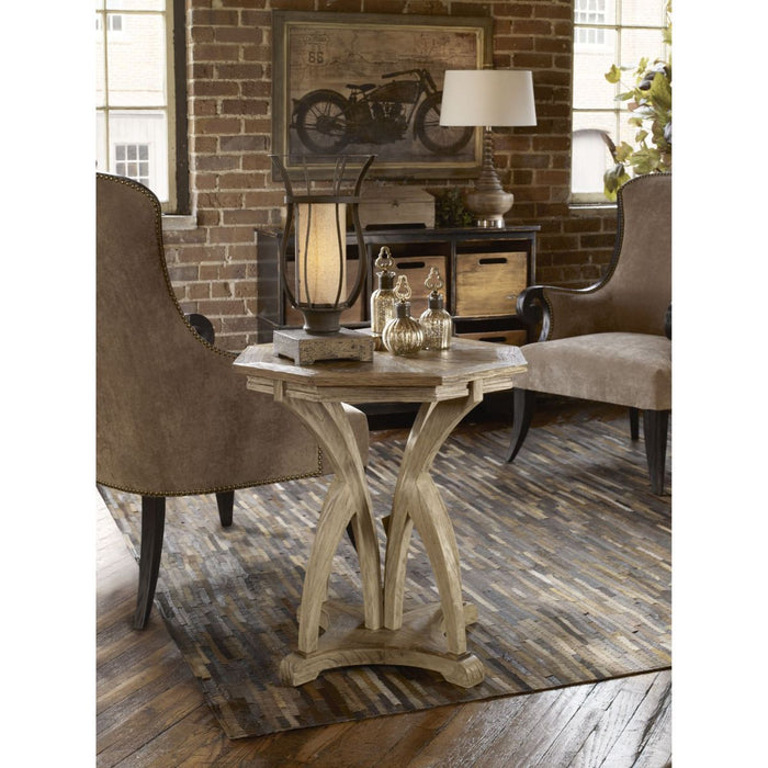 Uttermost Ranen Aged White Side Table