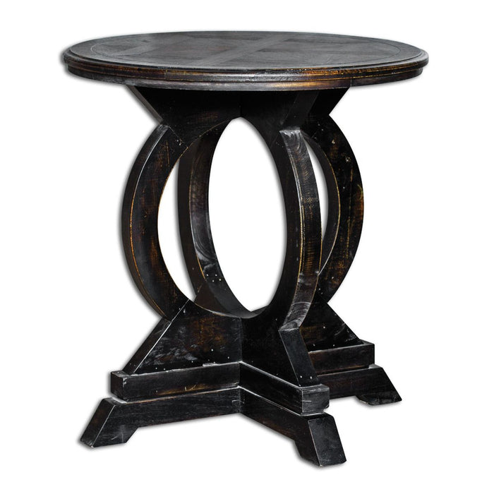 Uttermost Maiva Black Side Table