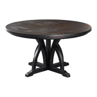 Uttermost Maiva Round Black Dining Table