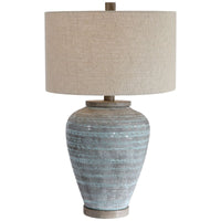 Uttermost Pelia Light Aqua Table Lamp