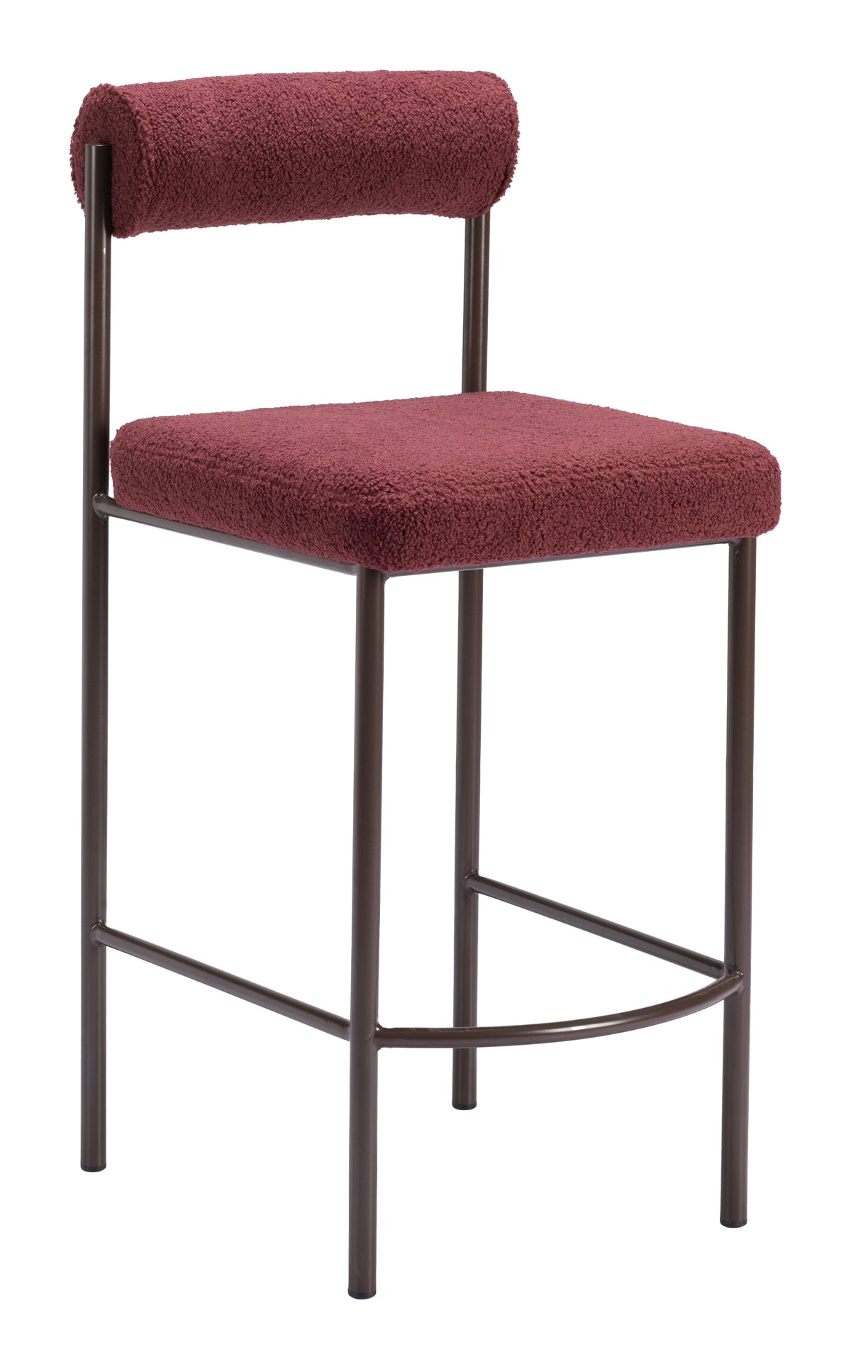 Livorno Counter Stool (Set of 2) Red & Bronze