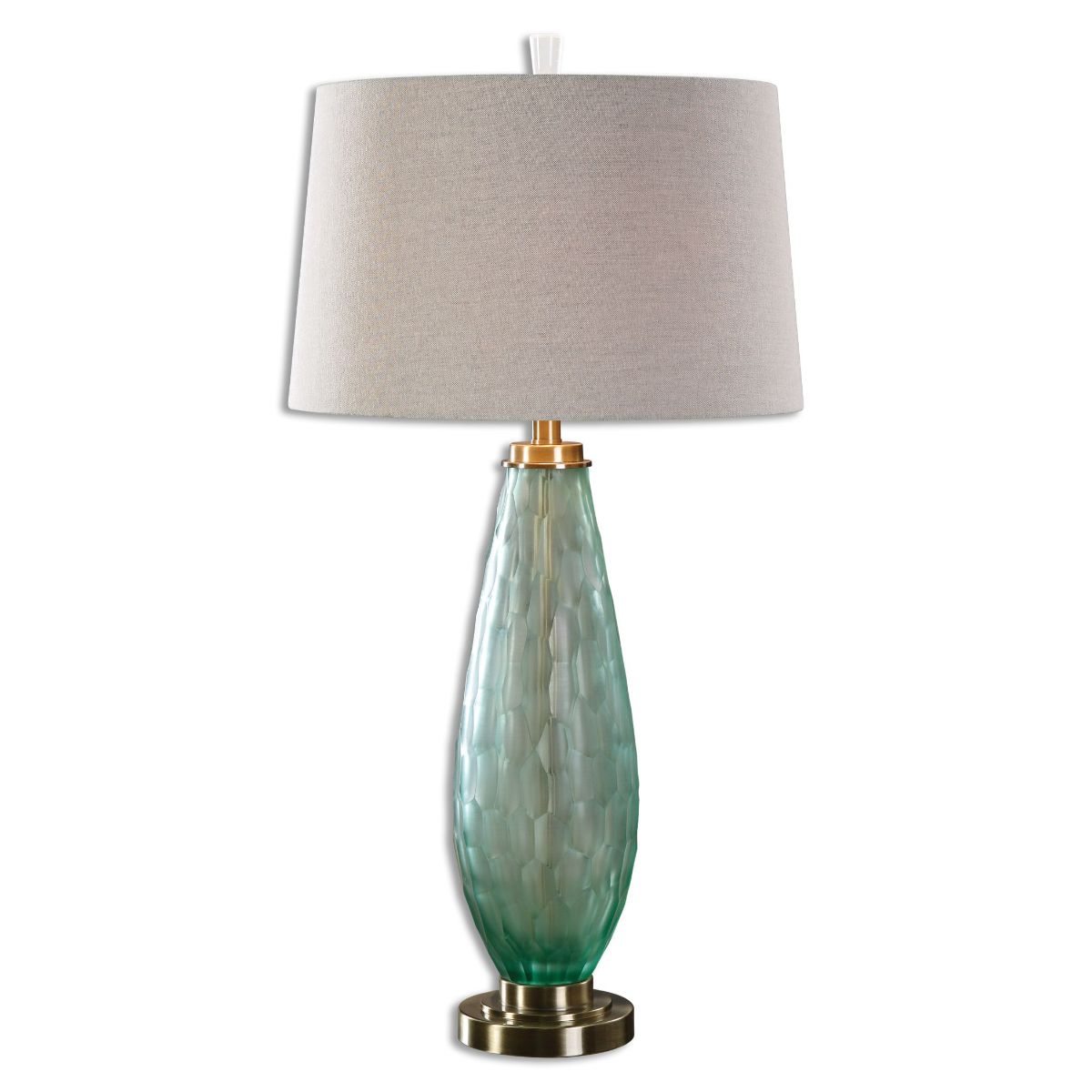 Uttermost Lenado Sea Green Glass Table Lamp
