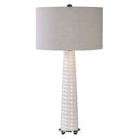 Uttermost Mavone Gloss White Table Lamp