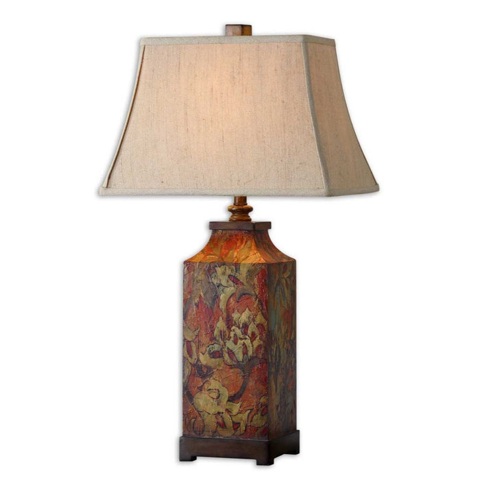 Uttermost Colorful Flowers Table Lamp