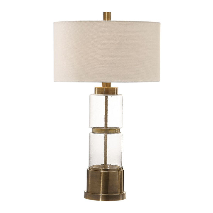 Uttermost Vaiga Glass Column Lamp