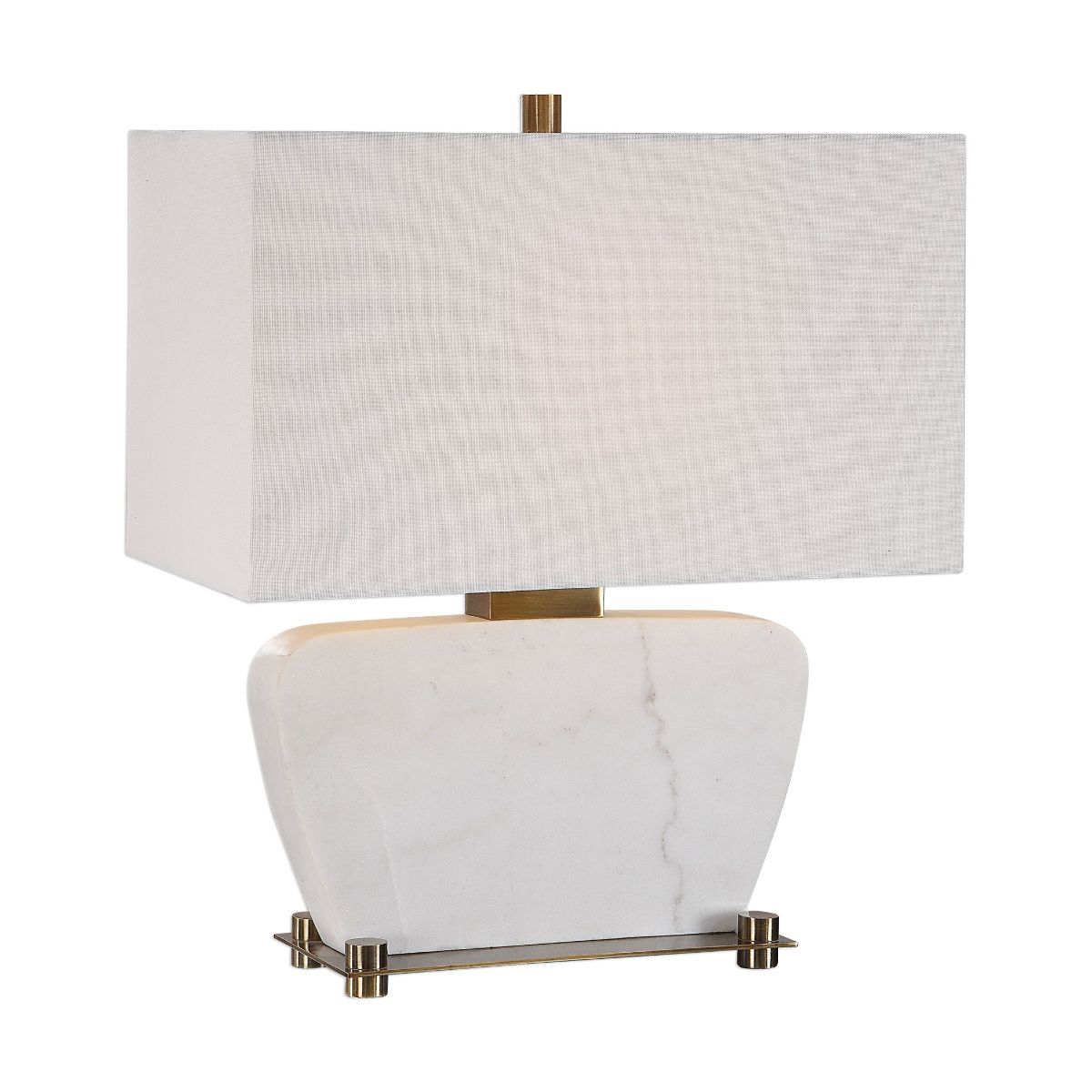 Uttermost Genessy White Marble Table Lamp