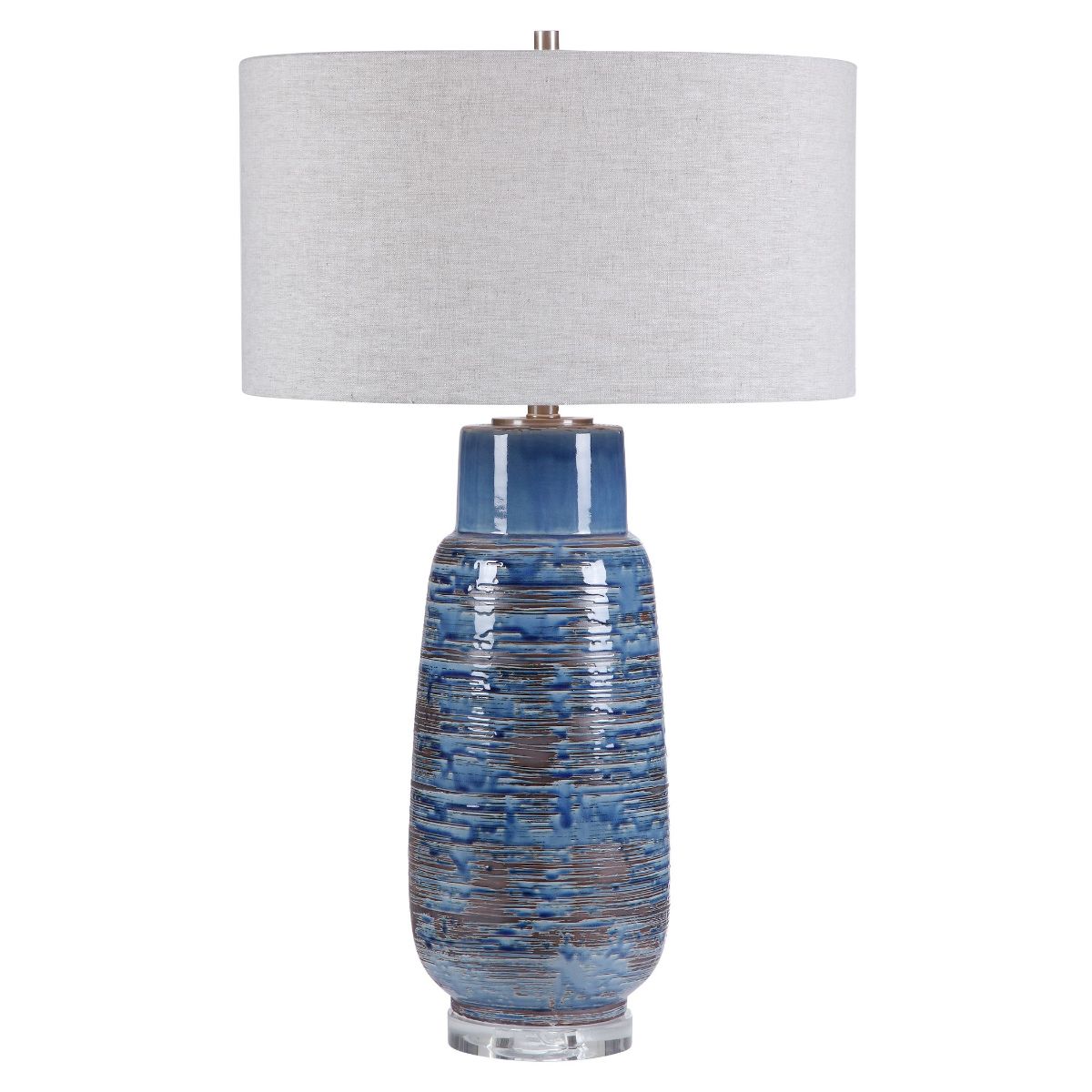 Uttermost Magellan Blue Table Lamp