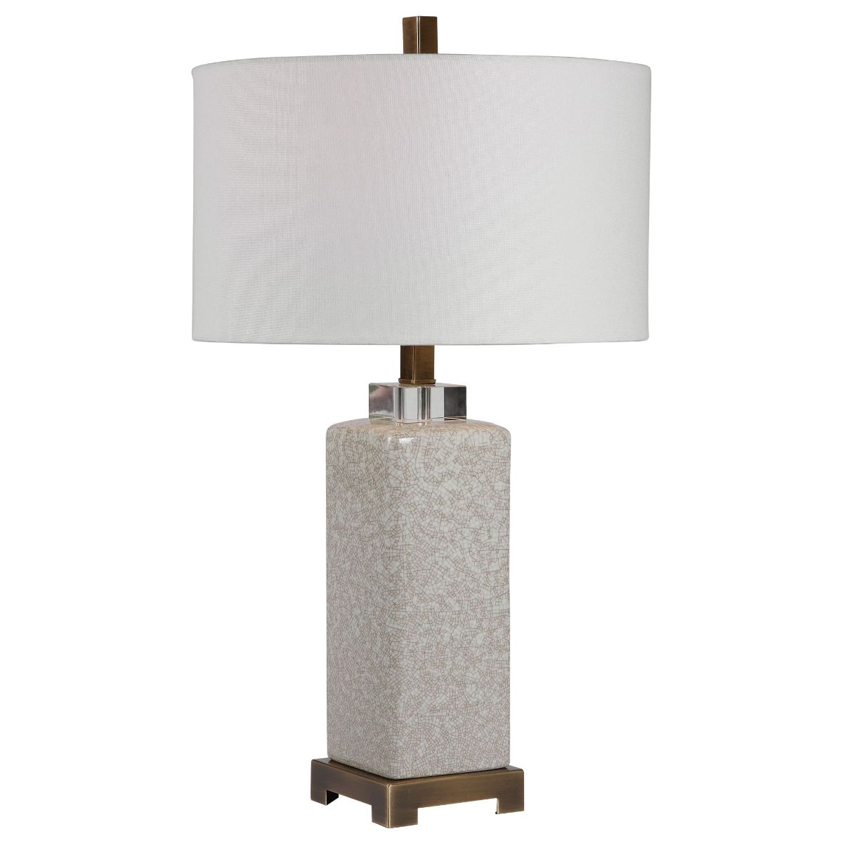 Uttermost Irie Crackled Taupe Table Lamp