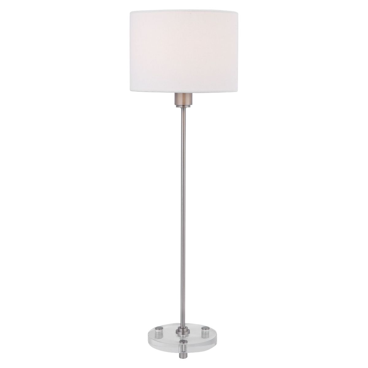 Uttermost Wick Nickel Buffet Lamp