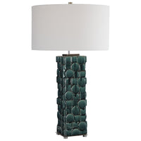 Uttermost Geometry Green Table Lamp