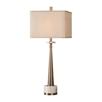 Uttermost Verner Tapered Brass Table Lamp