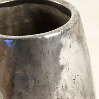 Distressed Metallic Silver Vase (9344S A840) by Zentique