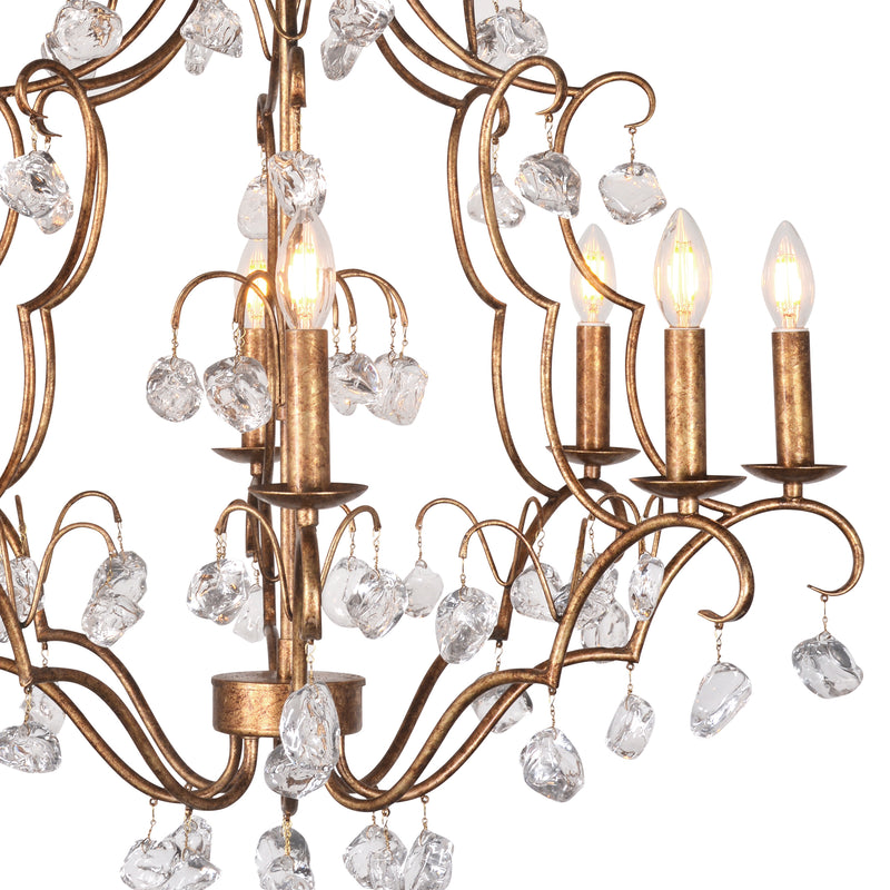 Crystal Pendant Chandelier Large by Zentique