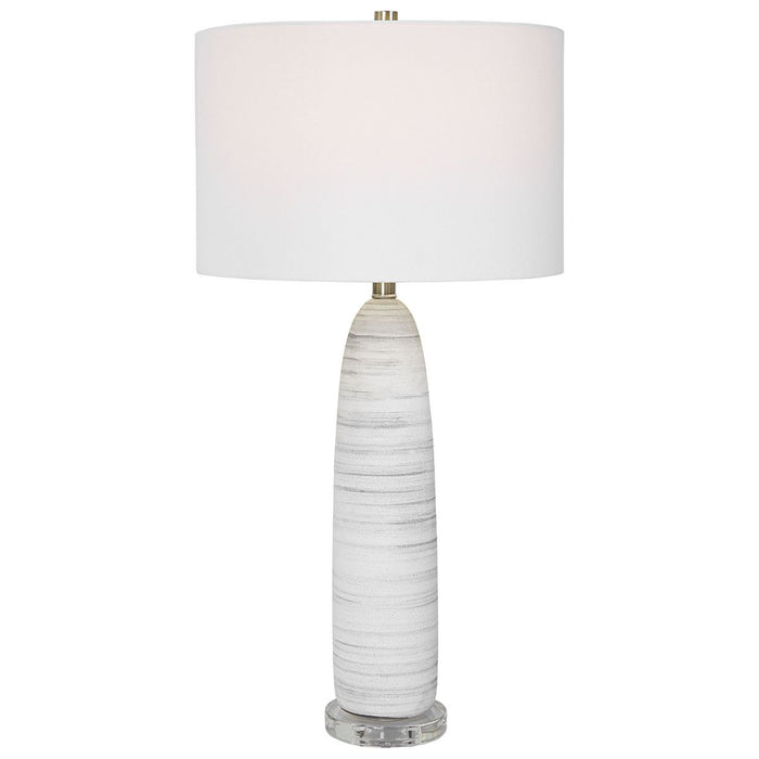 Uttermost Levadia Matte White Table Lamp