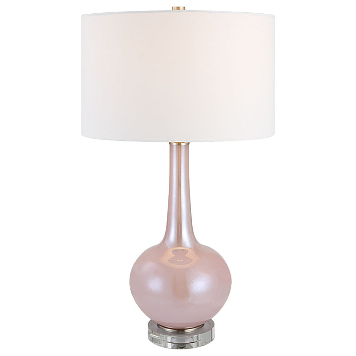 Uttermost Rosa Pink Glass Table Lamp