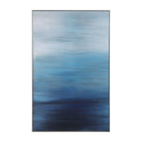 Uttermost Moonlit Sea Hand Painted Canvas