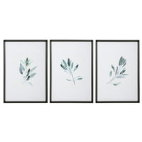 Uttermost Simple Sage Watercolor Prints, S/3