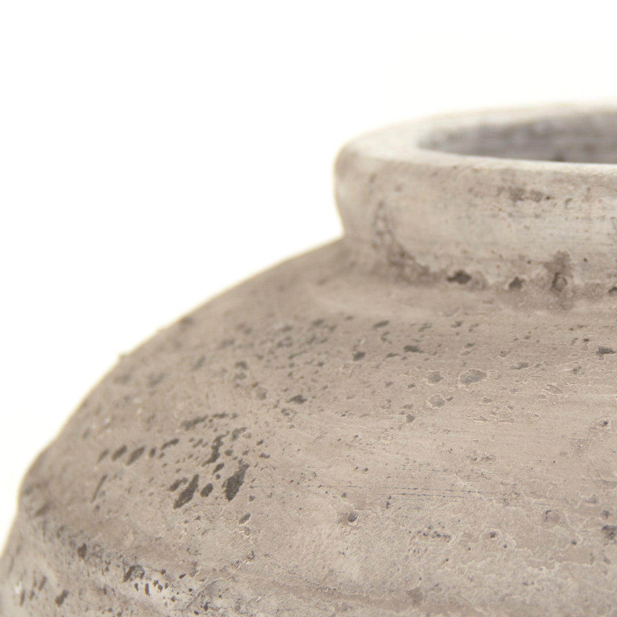 Distressed Grey Wash Vase (8489L A344) by Zentique