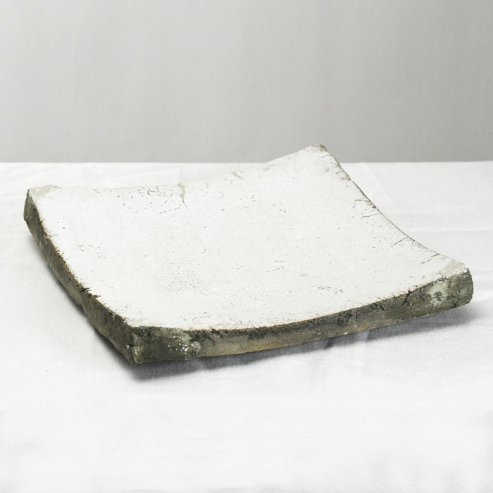 Partially Glazed Off-White Dish (3672M A25) by Zentique