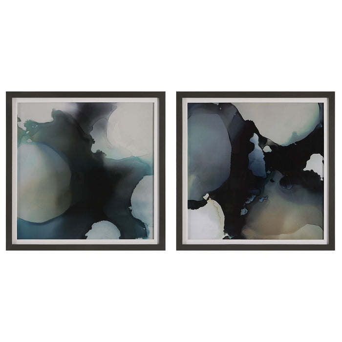 Uttermost Telescopic Abstract Framed Prints, Set/2