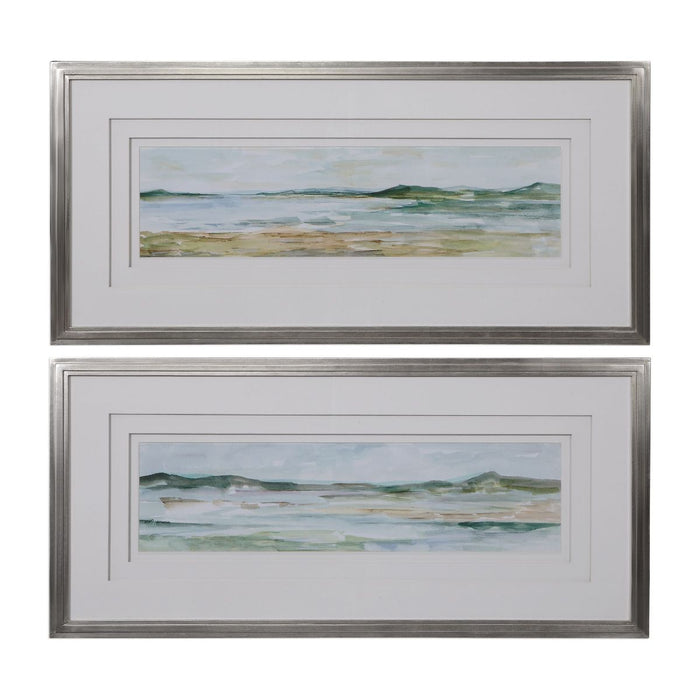 Uttermost Panoramic Seascape Framed Prints Set/2