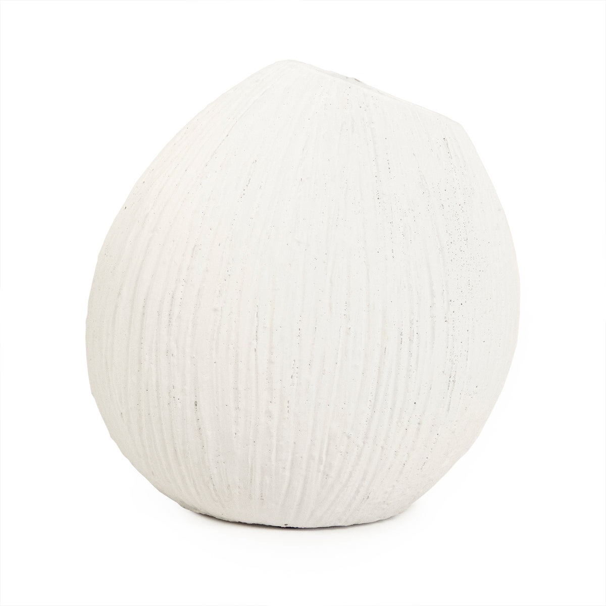 Distressed White Vase (10045S A148) by Zentique