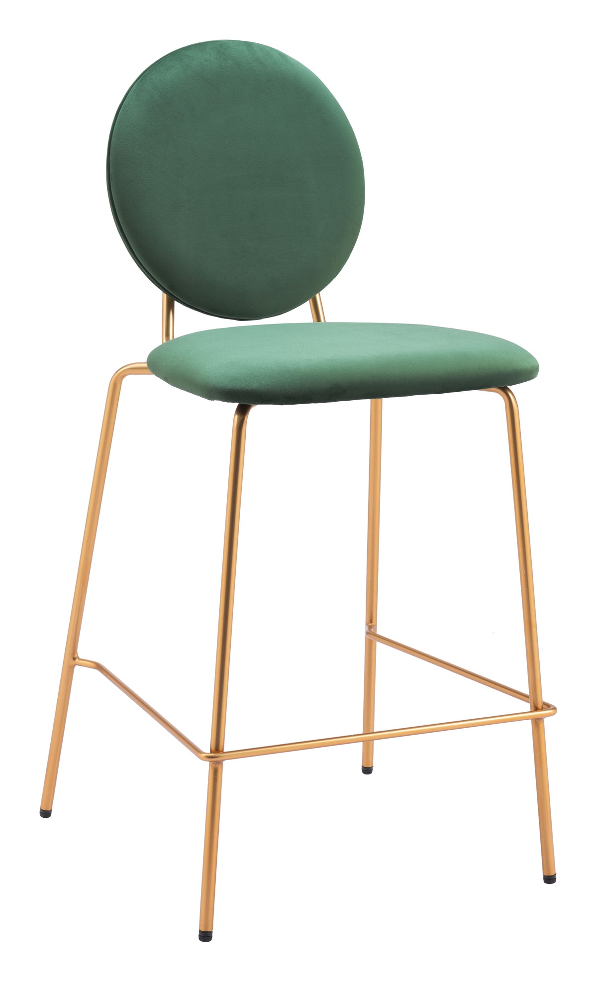 Odessa Counter Stool (Set of 2) Green & Gold