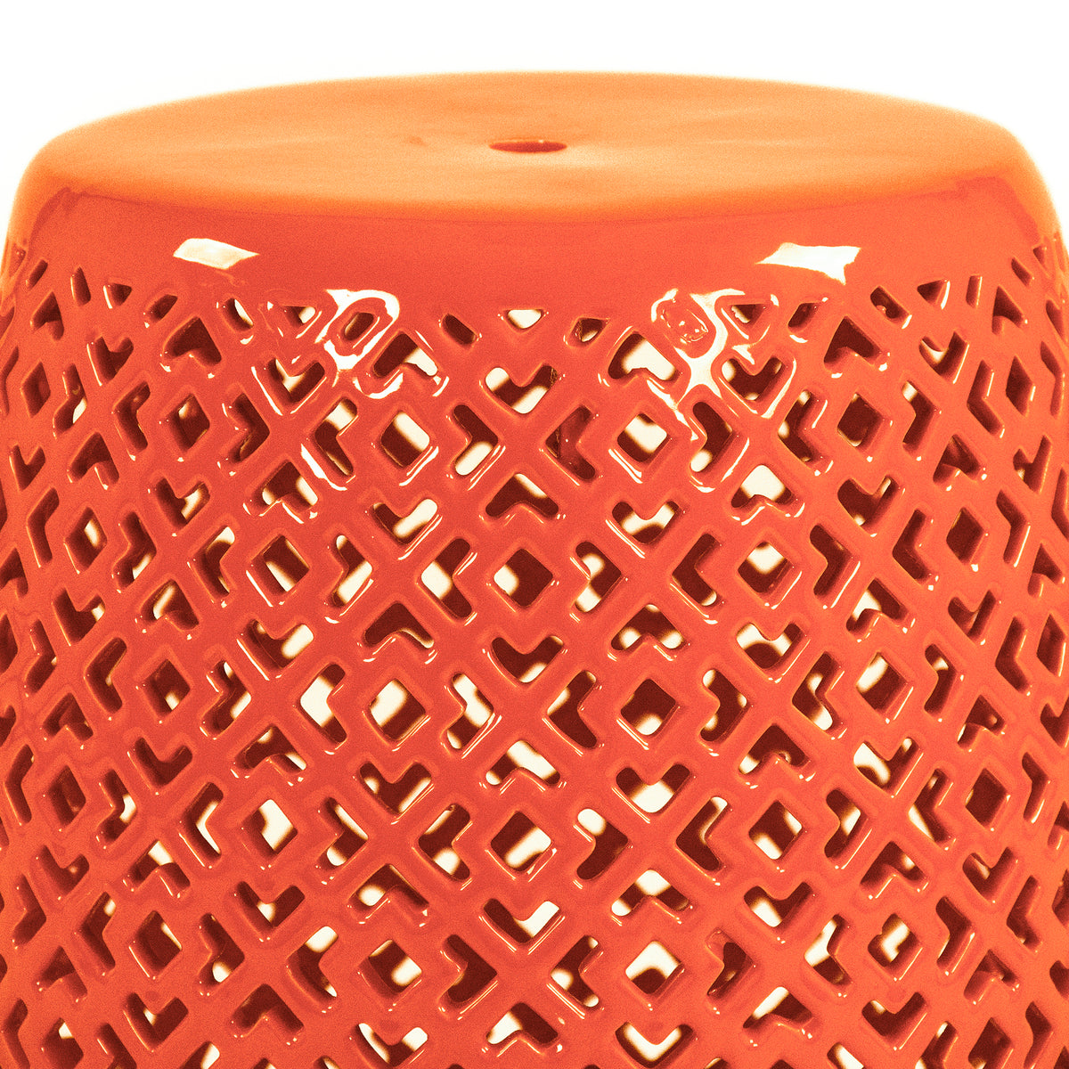 Lorin Garden Stool Orange by Zentique