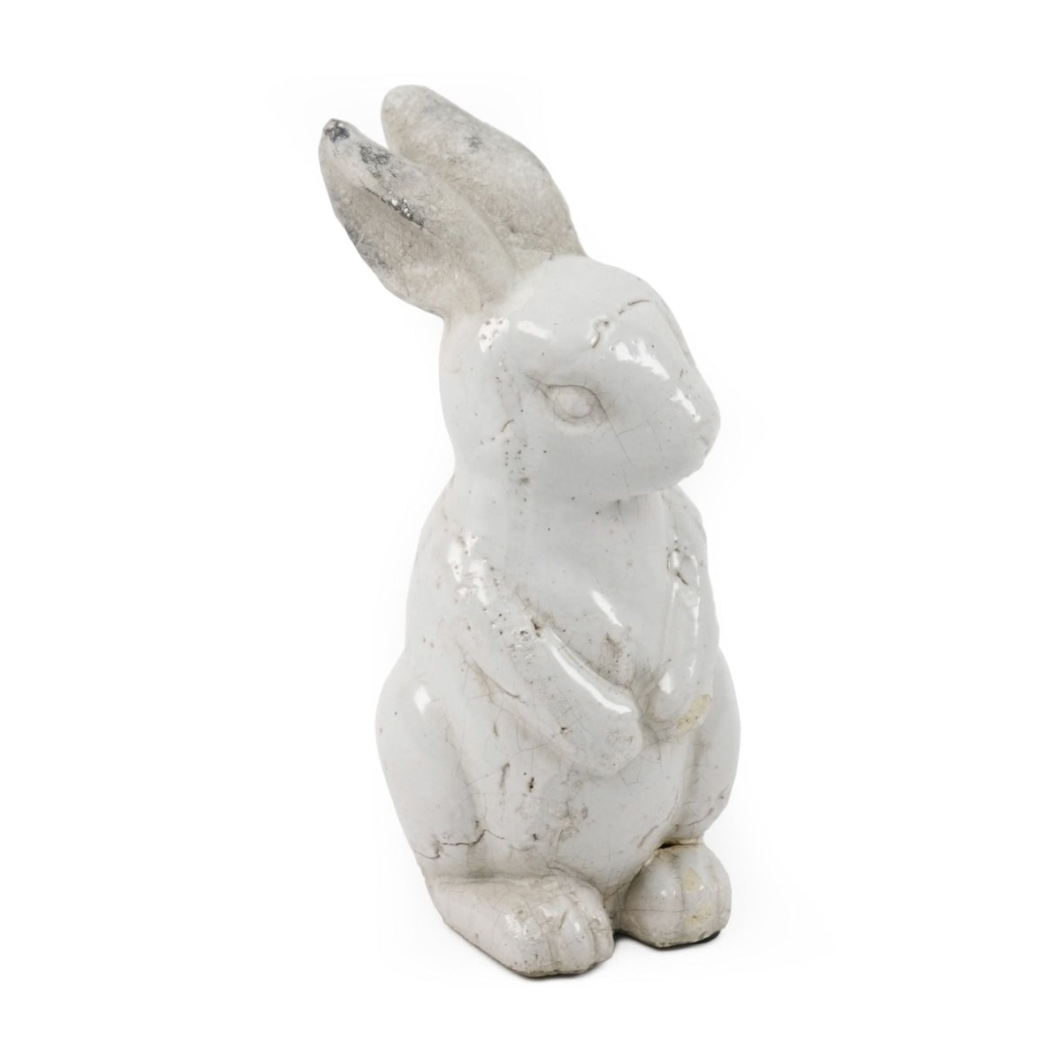 Distressed White Rabbit Large (4759L) by Zentique