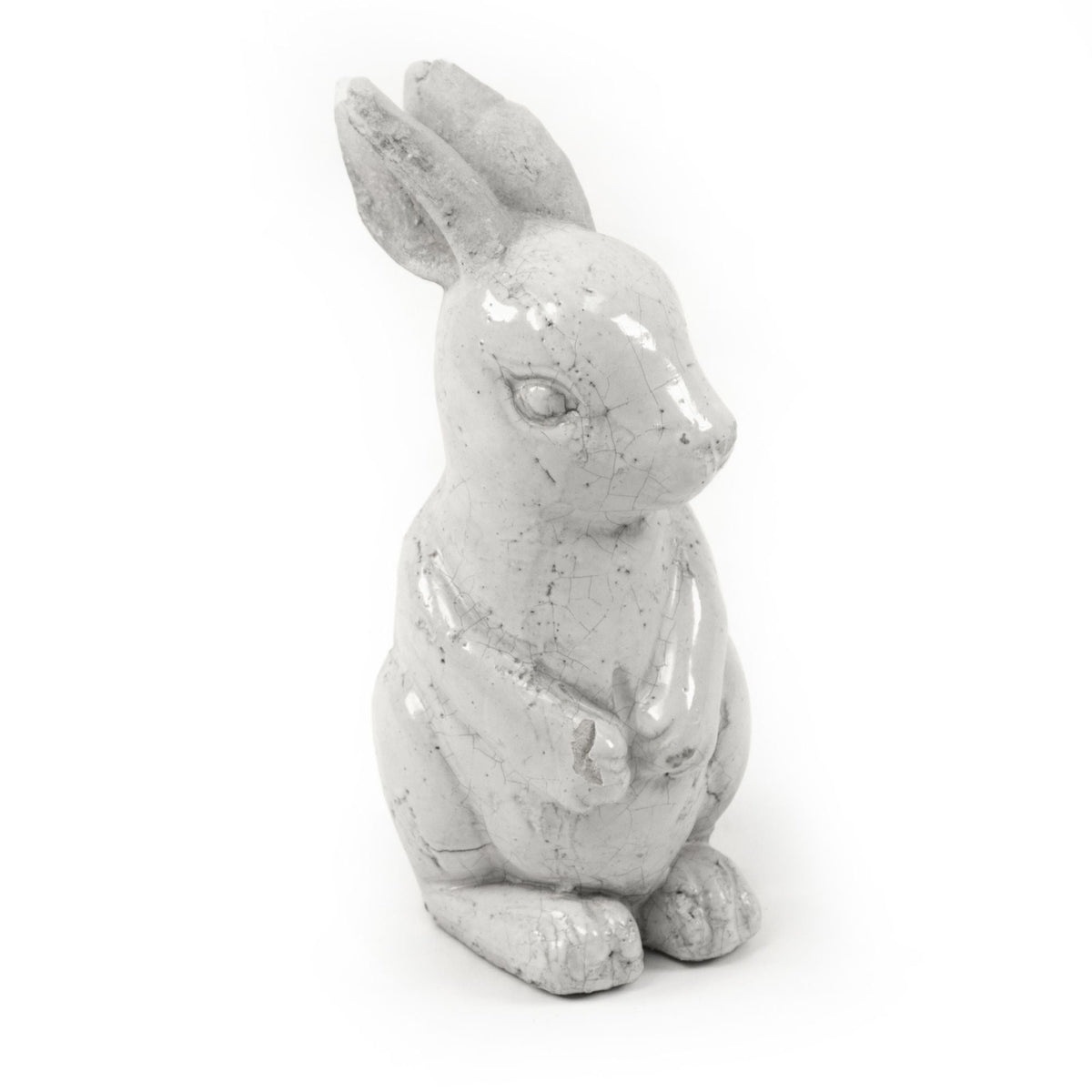Distressed White Rabbit Small (4759S) by Zentique