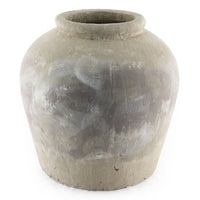 Distressed Grey Wash Jar (4869L A292) by Zentique