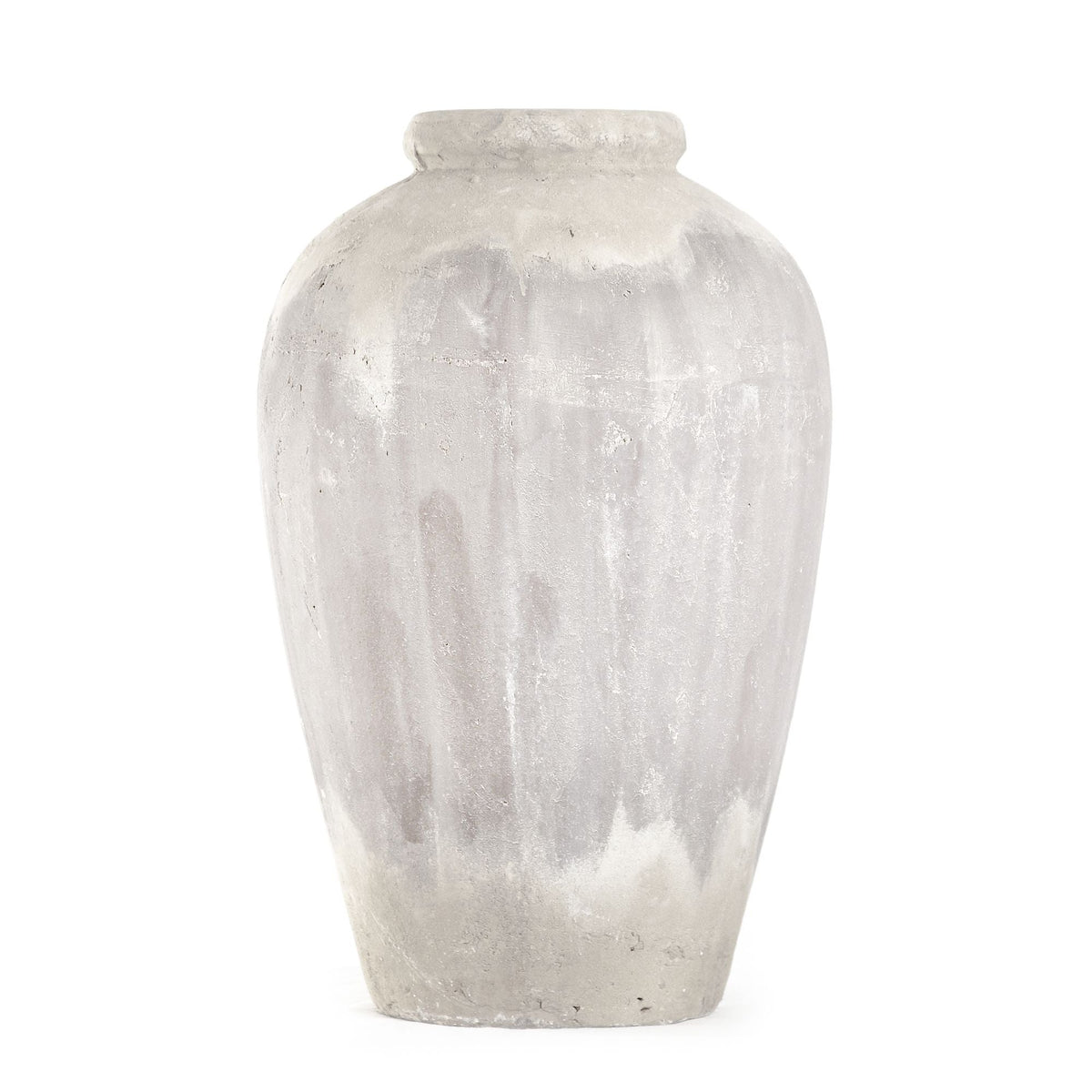 Distressed Grey Wash Jar (4871L A292) by Zentique