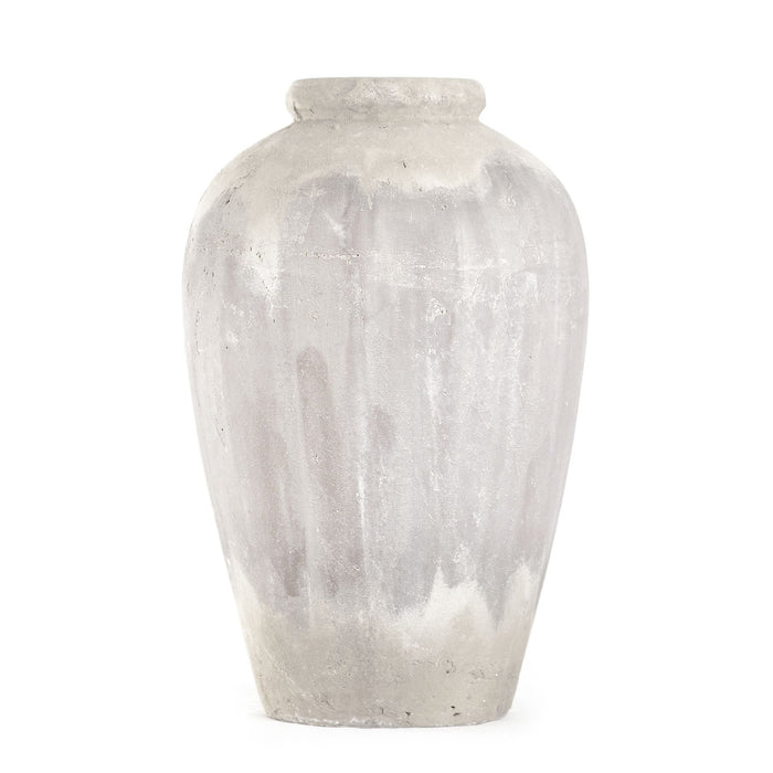 Distressed Grey Wash Jar (4871L A292) by Zentique