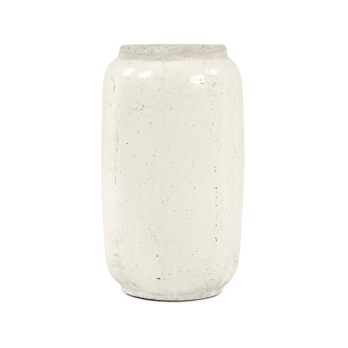 Distressed White Vase (4974XS A25A) by Zentique