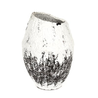 Distressed Grey and White Large Vase (14A105) by Zentique