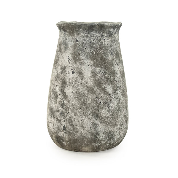 Distressed Grey Vase (9801S A866) by Zentique