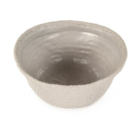 Grey Cross Weave Bowl Small by Zentique